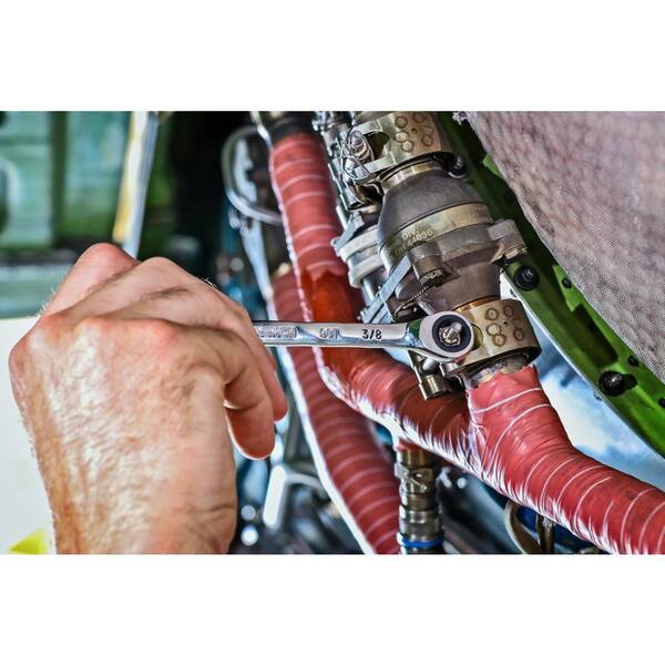 GEARWRENCH 3/8 in. SAE 90-Tooth Combination Ratcheting Wrench