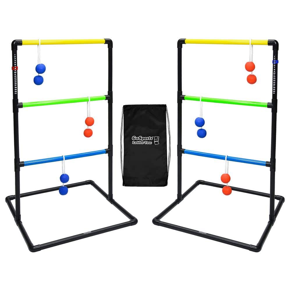GoFloats Indoor/Outdoor Ladder Toss Game Set with Rubber Bolos, Portable  Carrying Case and Score Trackers LT-02 The Home Depot