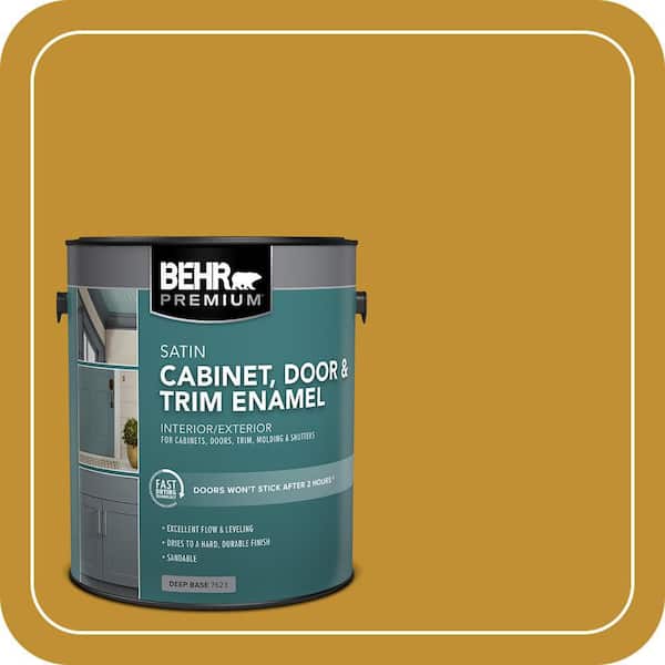 BEHR PREMIUM 1 gal. #M290-7 Turmeric Satin Enamel Interior