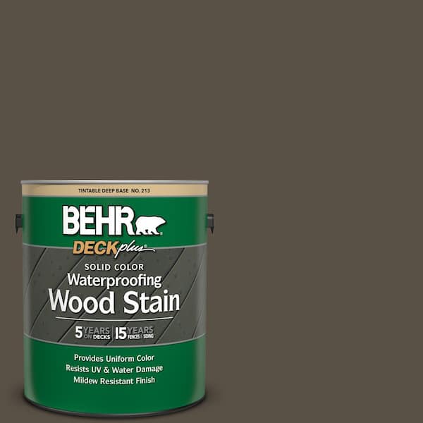 BEHR DECKplus 1 gal. #N360-7 Potting Soil Solid Color Waterproofing Exterior Wood Stain
