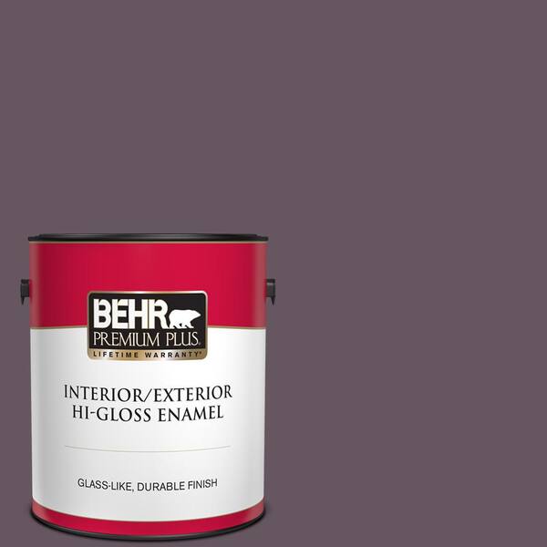 BEHR PREMIUM PLUS 1 gal. #690F-7 Indulgent Hi-Gloss Enamel Interior/Exterior Paint