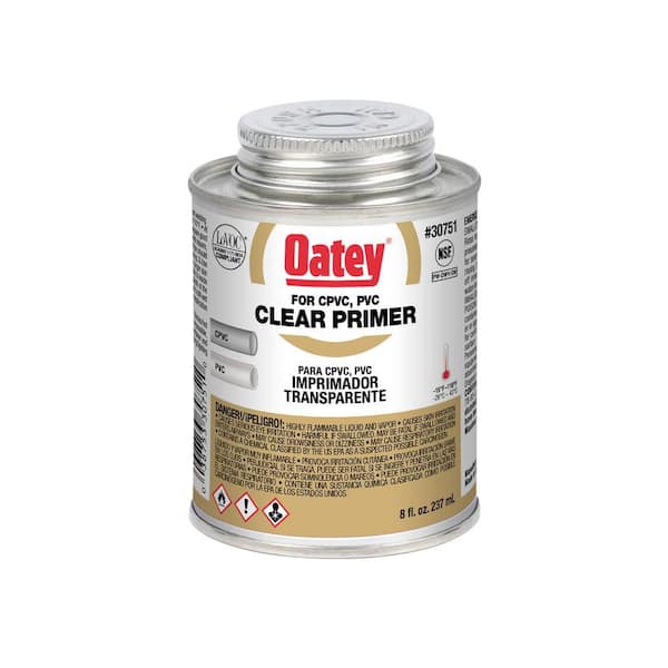 Oatey 8 oz. Clear CPVC and PVC Primer 307511 - The Home Depot