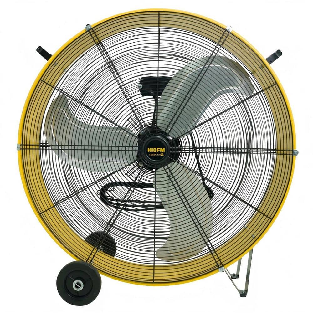 30 in. 3-Speeds Heavy Duty Drum Fan in Yellow with Powerful 1/3HP Motor, Commercial or Industrial Fan price history on PriceWatchPro