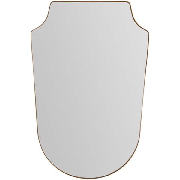 Idris 36 in. x 24 in. Gold Framed Decorative Mirror