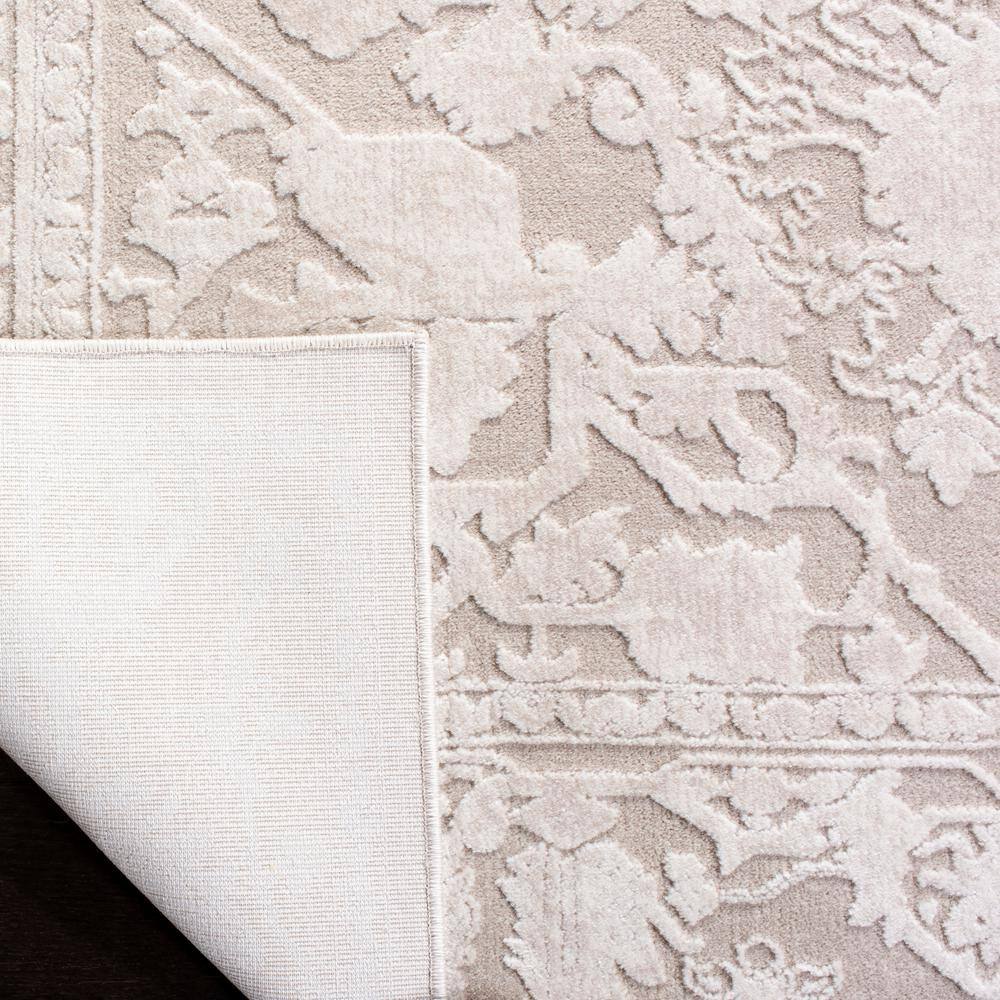Cream/Ivory Floral Synthetic 8' x 10' Area Rug