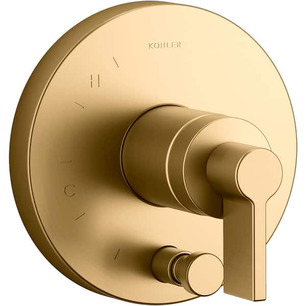 Components 1-Handle Valve Handle Trim Kit in Vibrant Brushed Moderne Brass (Valve Not Included)