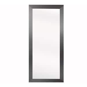 Oversized Rectangle Silver Tungsten Modern Mirror (72 in. H x 39 in. W)