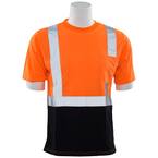 9604S Men's XL Hi Viz Orange Poly Jersey Knit T-Shirt