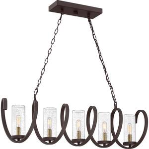 Tumult 5-Light Western Bronze Chandelier