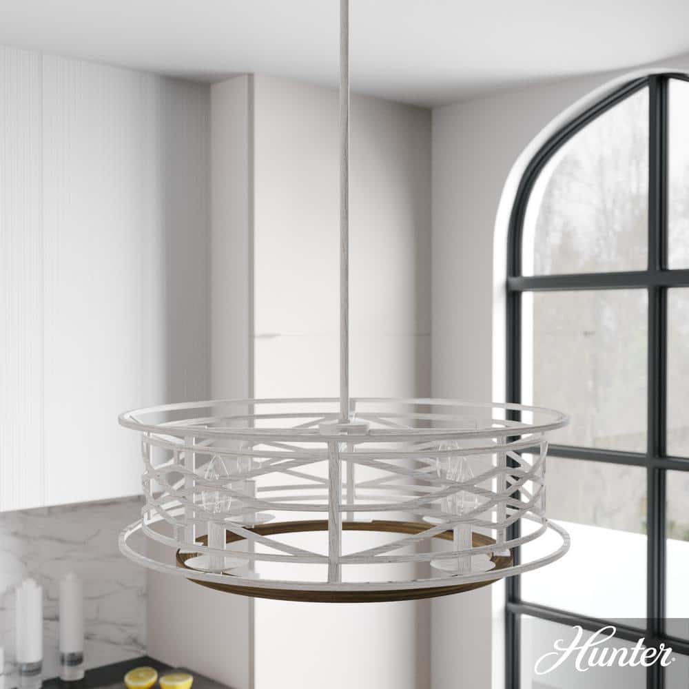 Langwood 4-Light Distressed White Candlestick Chandelier Dining Room Light price history on PriceWatchPro