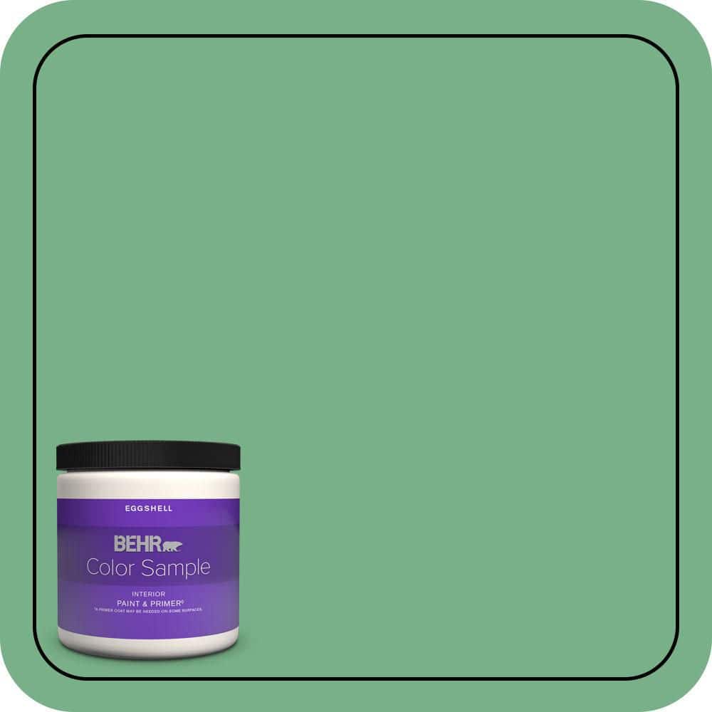 8 oz. #M410-5 Green Bank Eggshell Enamel Interior Paint & Primer Color Sample price history on PriceWatchPro