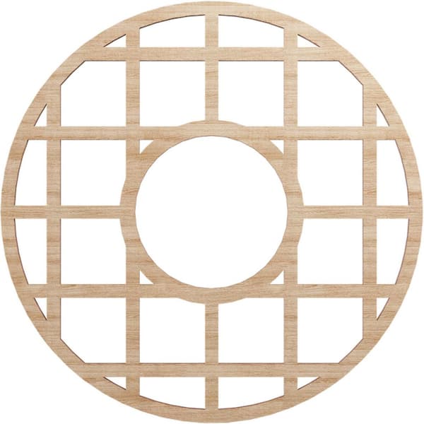 Ekena Millwork 0.25 in. x 6.5 in. x 18 in. Wood Medallion Moulding