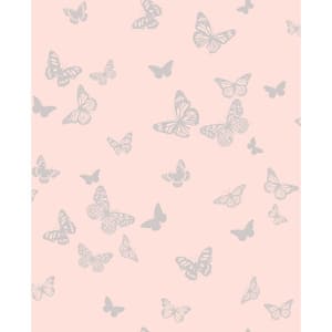 Kyla Pink Glitter Pink Wallpaper Sample
