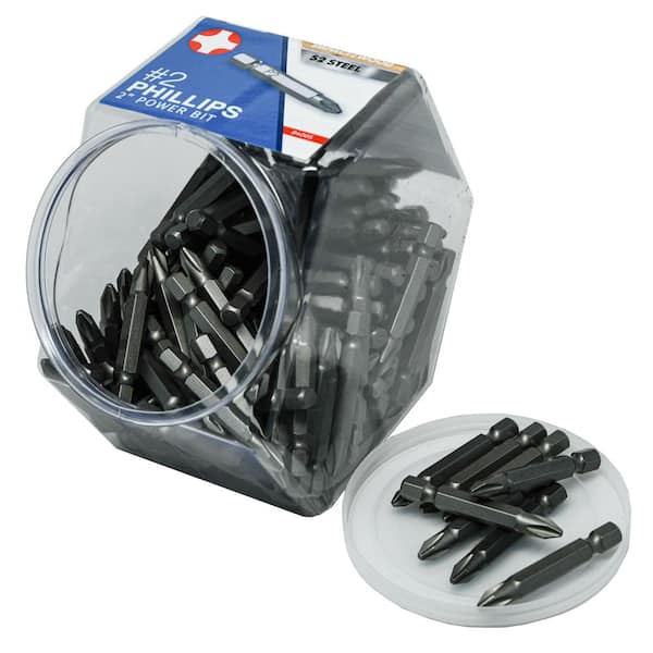 Mayhew #2 x 2 in. L Phillips Power Bit (150-Pack)