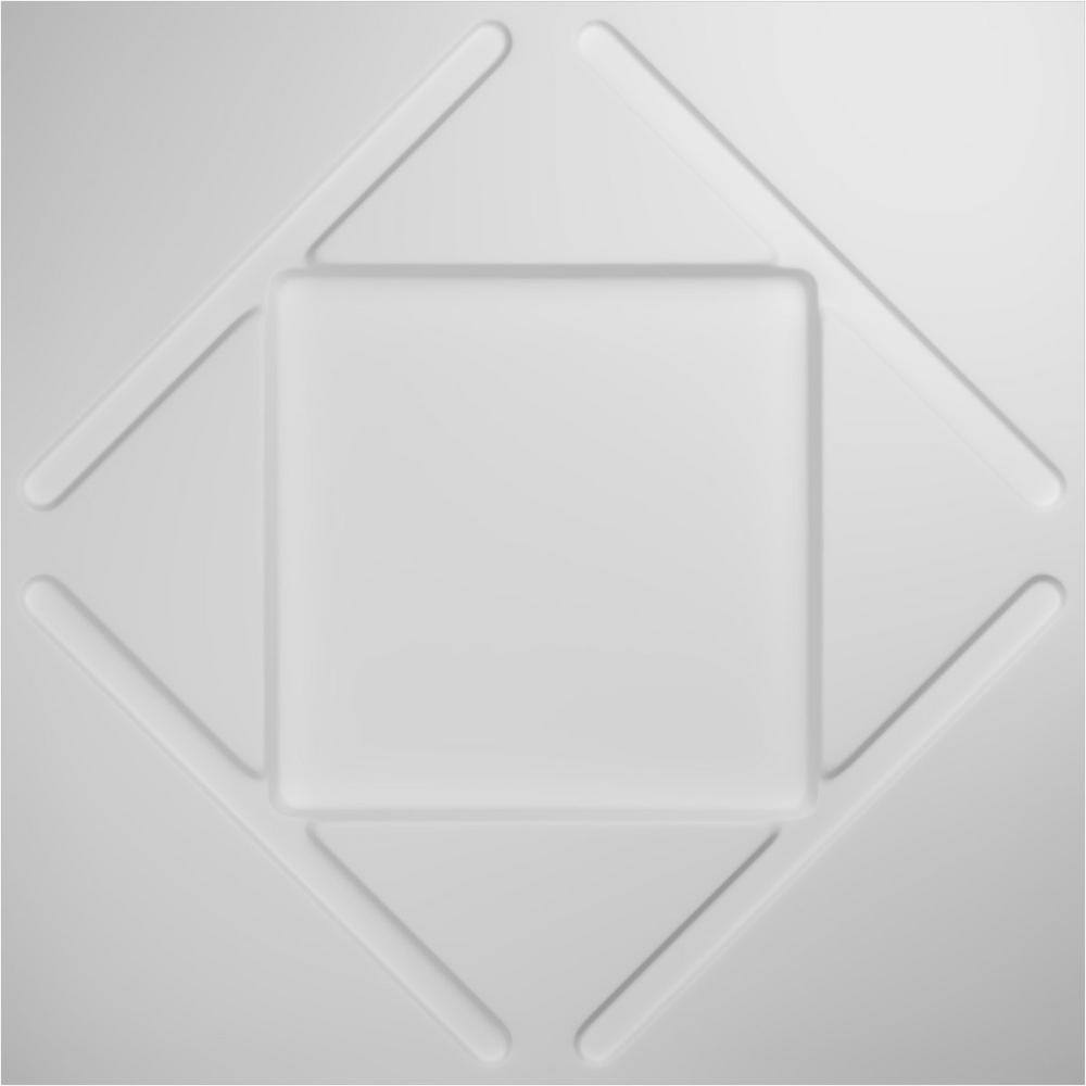 Aubrey White Textured 3D PVC Wall Panel 19.63"