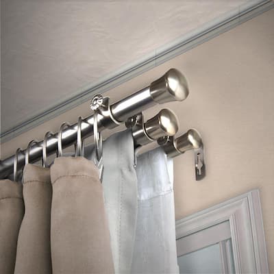 5 Double Curtain Rods The Home Depot 5 Double Curtain Rods, Curtain Rod Extenders