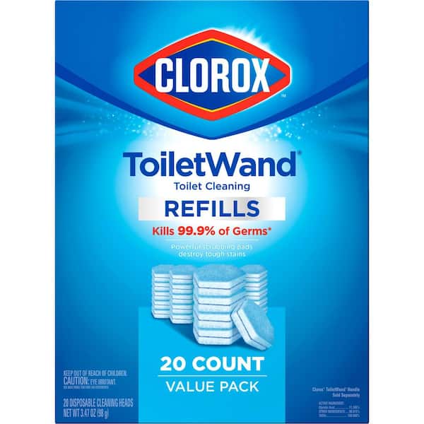 Clorox ToiletWand Disinfecting Refills Toilet Bowl Cleaner Disposable Wand Heads (20-Count)