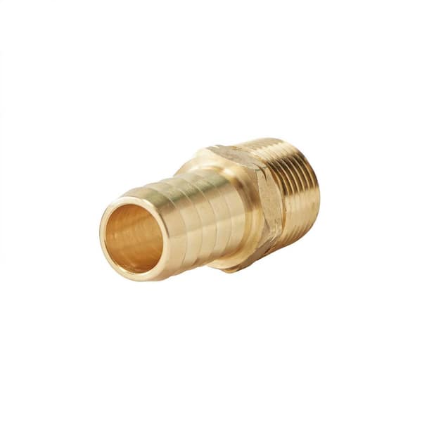 2 x Brass Fittings 2/5" Air Hose Barb to 1/2" PT Thread Coupler Adapter 
