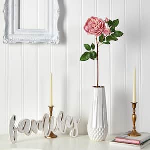 22 in. Artificial Rose Flower (Set of 6)