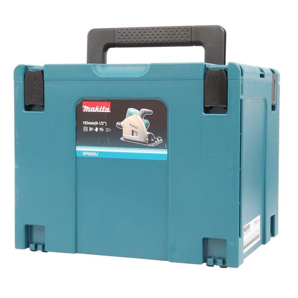 Makita 12 Amp 6-1/2 in. Plunge Saw with Guide Rail Connector Kit SP6000JP7771965 - The Home Depot