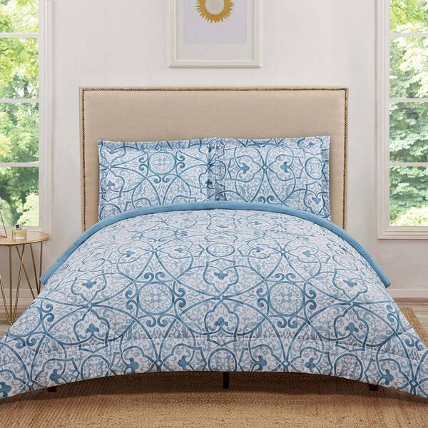 Truly Soft Marcello Blue King Comforter Set
