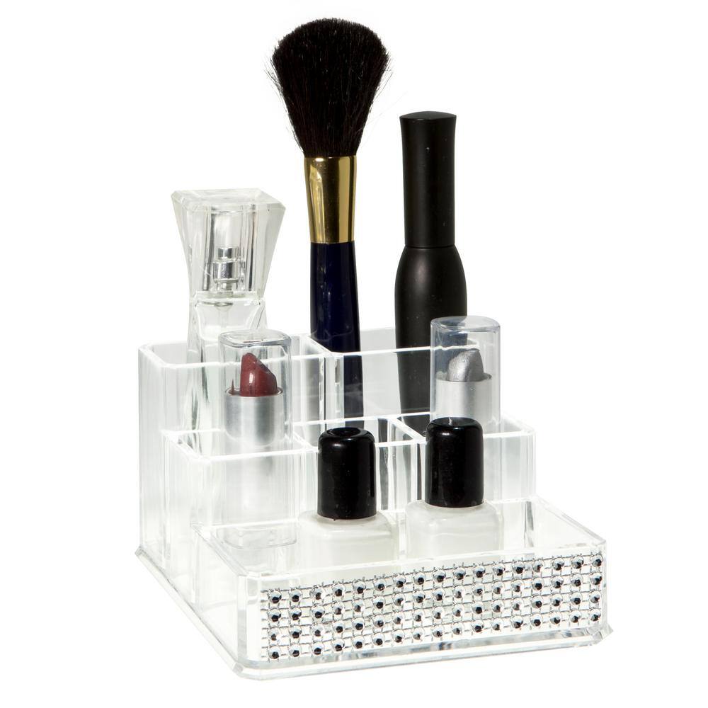 Laura Ashley 4.96 in. x 4.17 in. x 2.56 in. 6 Section Cosmetic and