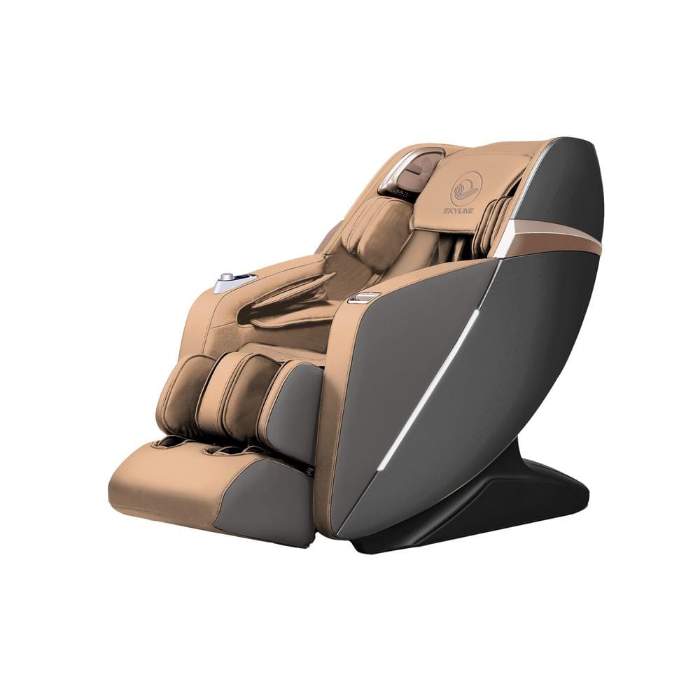 IQ Skyline Magnificence Brown Faux Leather Reclining Luxury Massage ...