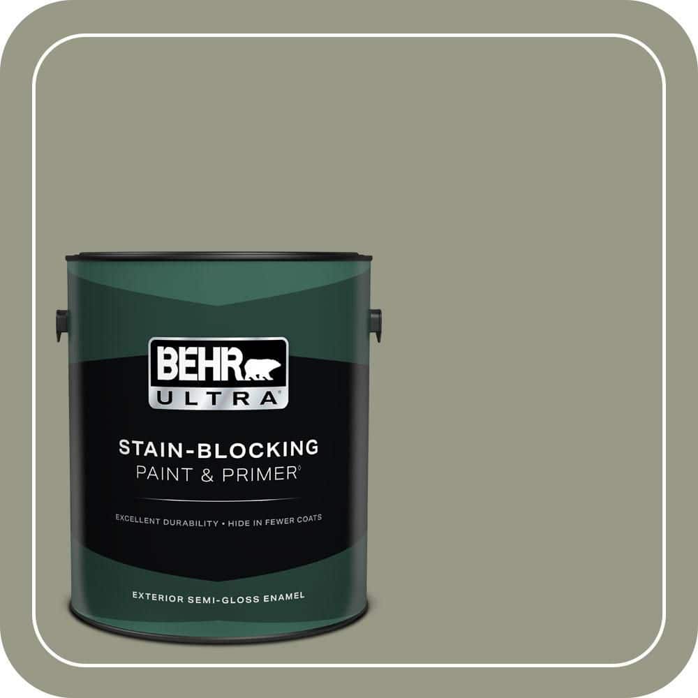 1 gal. #BNC-27 Aged Eucalyptus Semi-Gloss Enamel Exterior Paint & Primer price history on PriceWatchPro