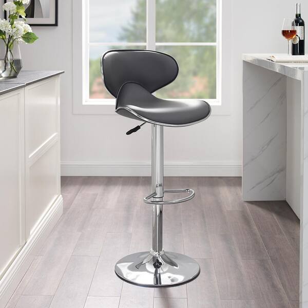 adjustable bar stool grey