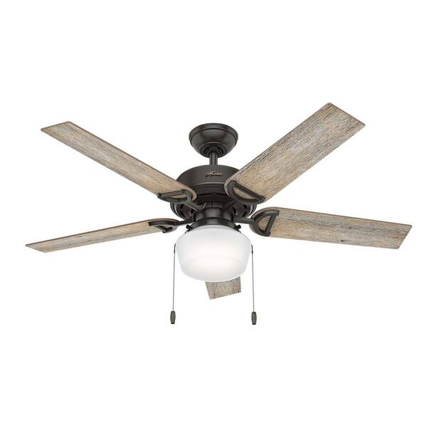 Hunter Viola 52 in. LED Indoor Noble Bronze Ceiling Fan with Light Kit