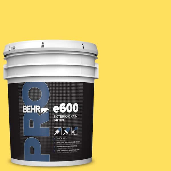 BEHR PRO 5 gal. #380B-5 Neon Light Satin Exterior Paint