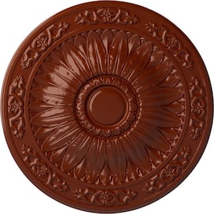 20-1/4 in. x 1-1/2 in. Lunel Urethane Ceiling Medallion (Fits Canopies upto 3-3/4 in.), Firebrick