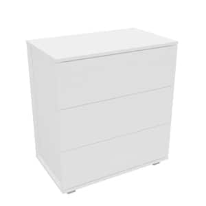 Madison White 3-Drawer Chest of Drawers (26.375 in. W x 15.75 in. D x 28.8 in. H)