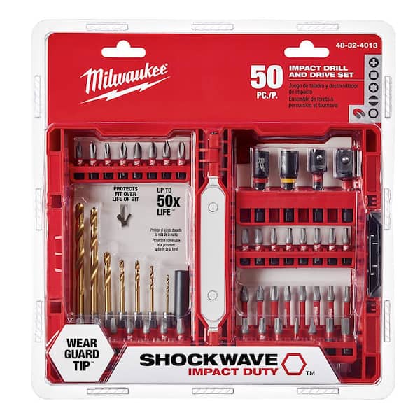 50-Piece SHOCKWAVE IMPACT DUTY Drill and Driver Bit Set 