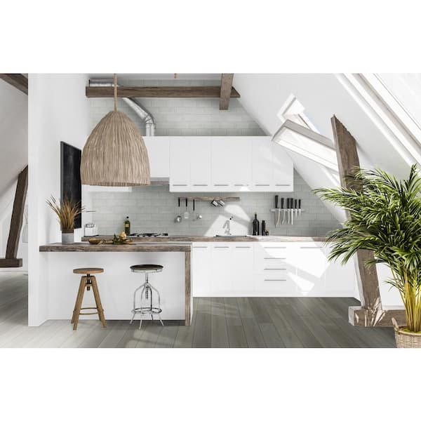 MSI Retro Blanco Inverted Beveled 3 in. x 6 in. Glossy Ceramic White Subway Tile (11 sq. ft./case) MSI Retro Blanco Inverted Beveled 3 in. x 6 in. Glossy Ceramic White Subway Tile (11 sq. ft./case)