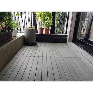 UltraShield Naturale 1 ft. x 2 ft. Quick Deck Outdoor Composite Deck Tile in Roman Antique (20 sq. ft. Per Box)