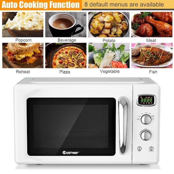 Microwave Oven 0.9-Cu. Ft. 900-Watt with Pull Handle, LED Lighting, Child  Lock, White Home appliance Home applicances Hogar y co - AliExpress