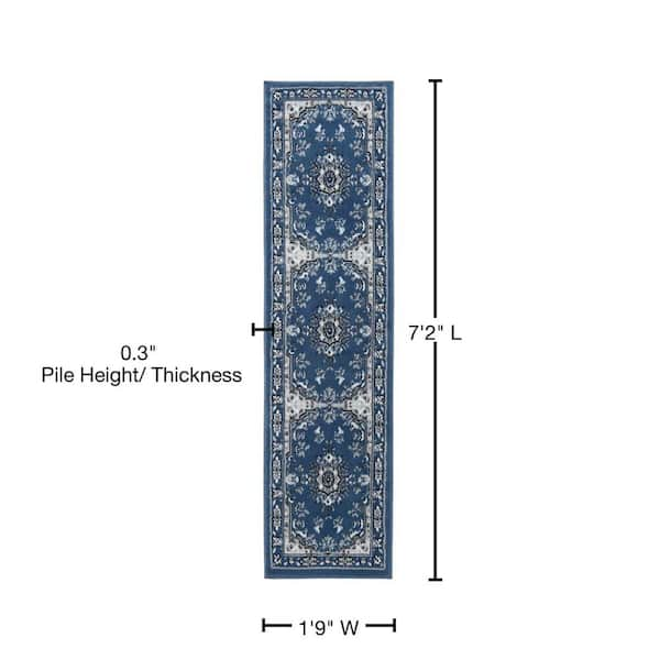 Home Dynamix Premium Blue/Ivory 2 ft. x 3 ft. Medallion Area Rug 5