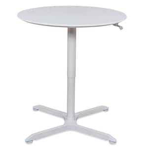 32 in. Pneumatic Height Adjustable Round Cafe Table
