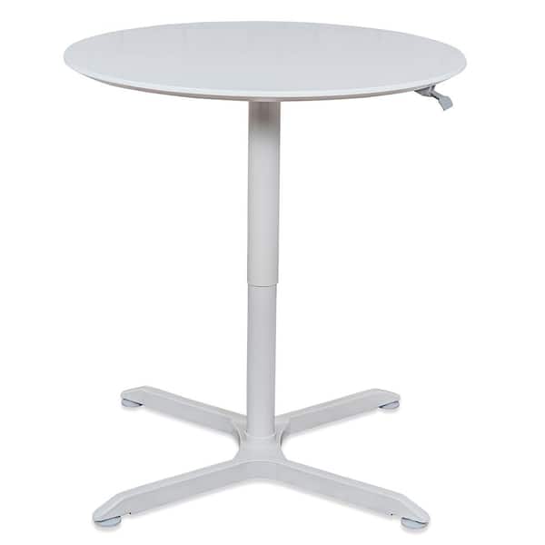 Luxor 32 in. Pneumatic Height Adjustable Round Cafe Table