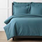 Mineral Solid Supima Cotton Percale King Duvet Cover