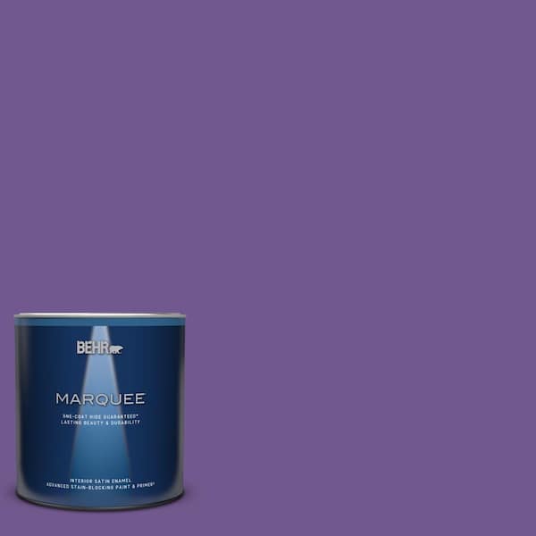 BEHR MARQUEE 1 qt. #P570-6 Classic Waltz Satin Enamel Interior Paint & Primer