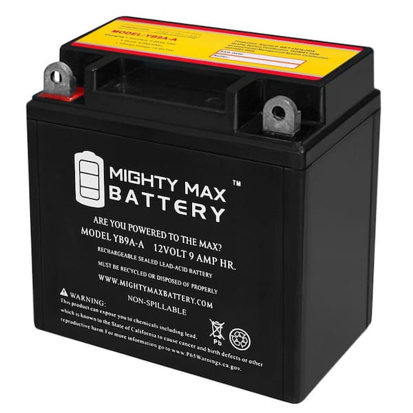 MIGHTY MAX BATTERY YB9A A 12V 9AH Battery Replacement for Honda