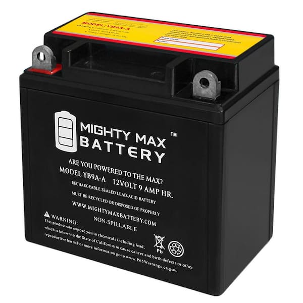 MIGHTY MAX BATTERY YB9A-A 12V 9AH Battery Replacement for Suzuki LT160 E  QuadRunner 2003 MAX3852447 - The Home Depot