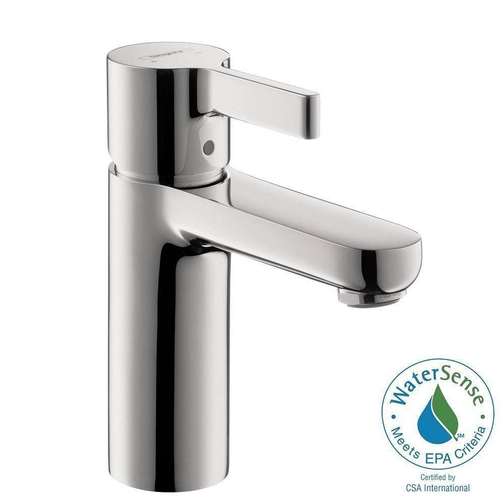 Hansgrohe Metris S Single Hole Single Handle Mid Arc Bathroom Faucet In Chrome 31060001 The Home Depot