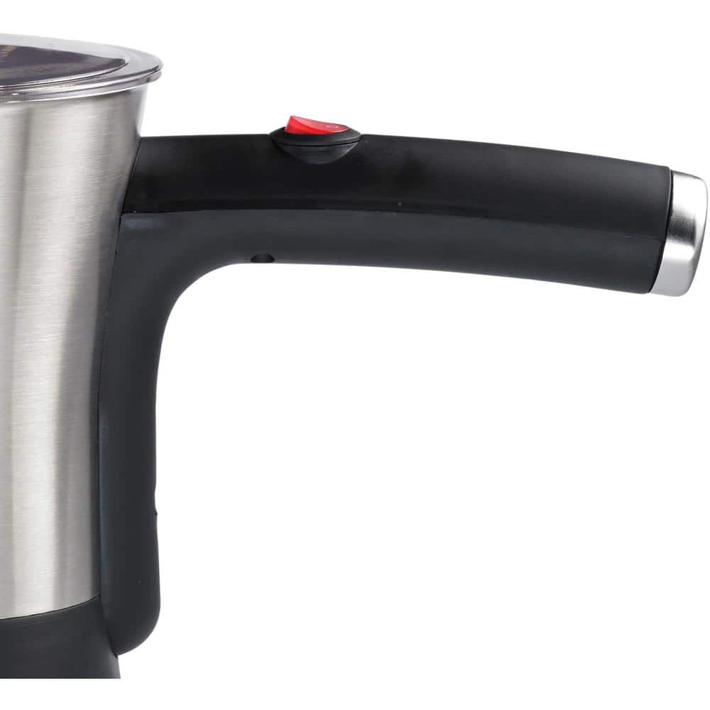 Brentwood 4-Cup Stainless Steel and Black Turkish Coffee Maker