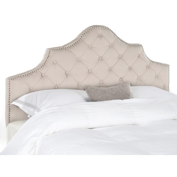 SAFAVIEH Arebelle Off-White King Upholstered Headboard