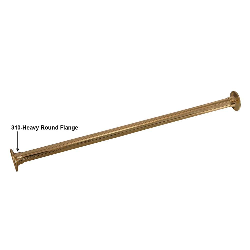 Polished Nickel Heavy Round Shower Rod Flange