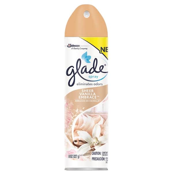 Glade 8 oz. Sheer Vanilla Embrace Air Freshener Spray (12-Pack)