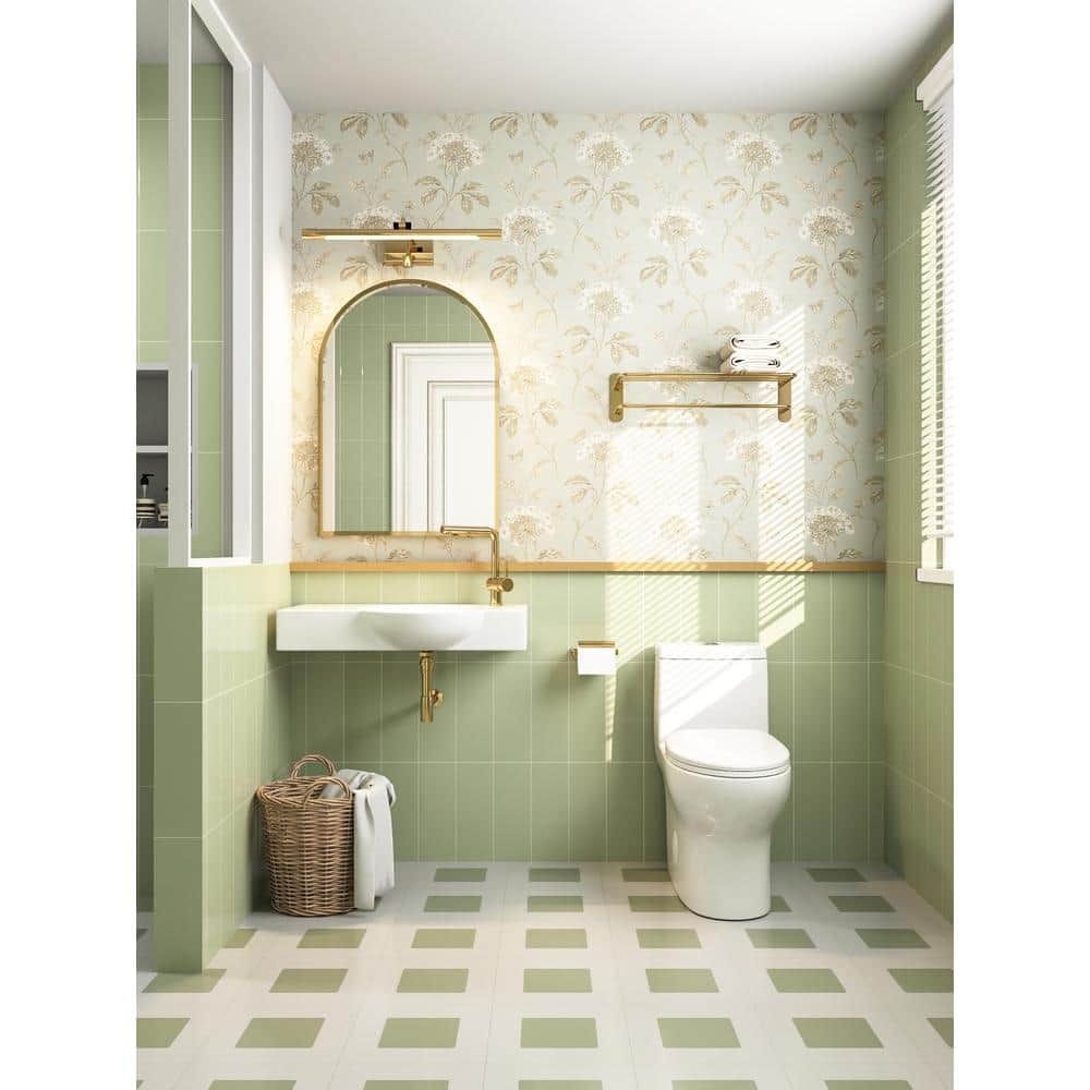 White Ceramic Elongated Dual Flush Floor Mounted Toilet